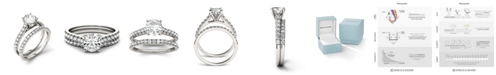 Charles & Colvard Moissanite Bridal Set (1-5/8 ct. t.w. Diamond Equivalent) in 14k white gold